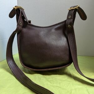 Coach Dark Brown Leather Shoulder Bag
